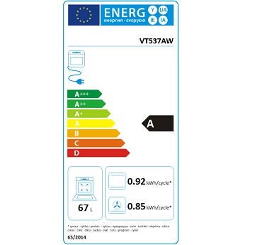 MORA VT 537 AW energetická spotřeba